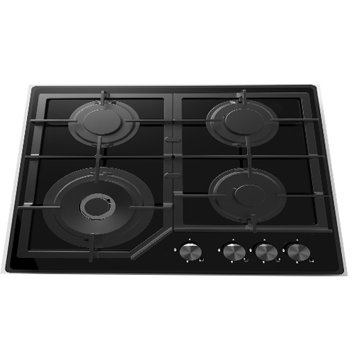 OR-HFA604TGB Built in Tempered Glass Gas Hob